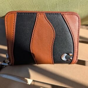Black and Brown Leather Wallet